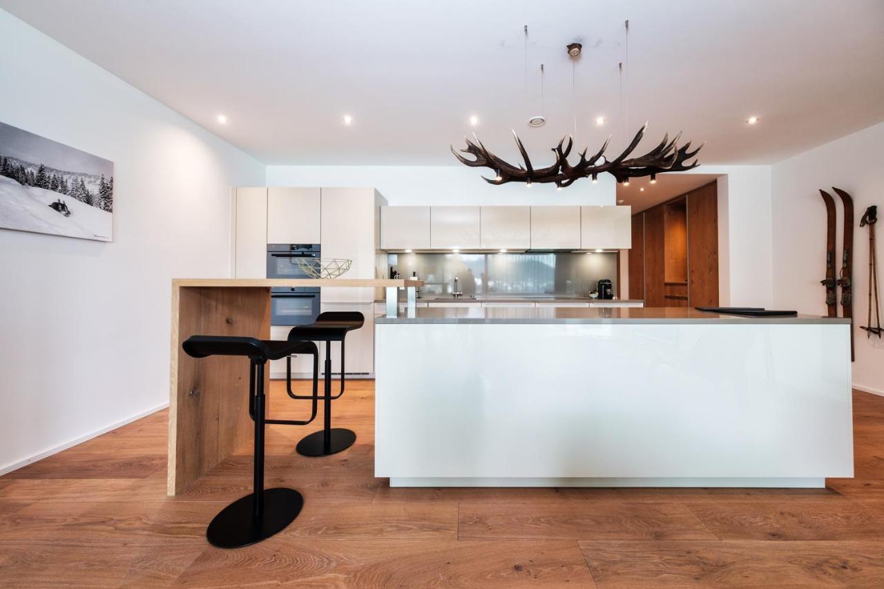 Luxury Panorama Apartment With Alpengold Spa Access Davos Exterior foto