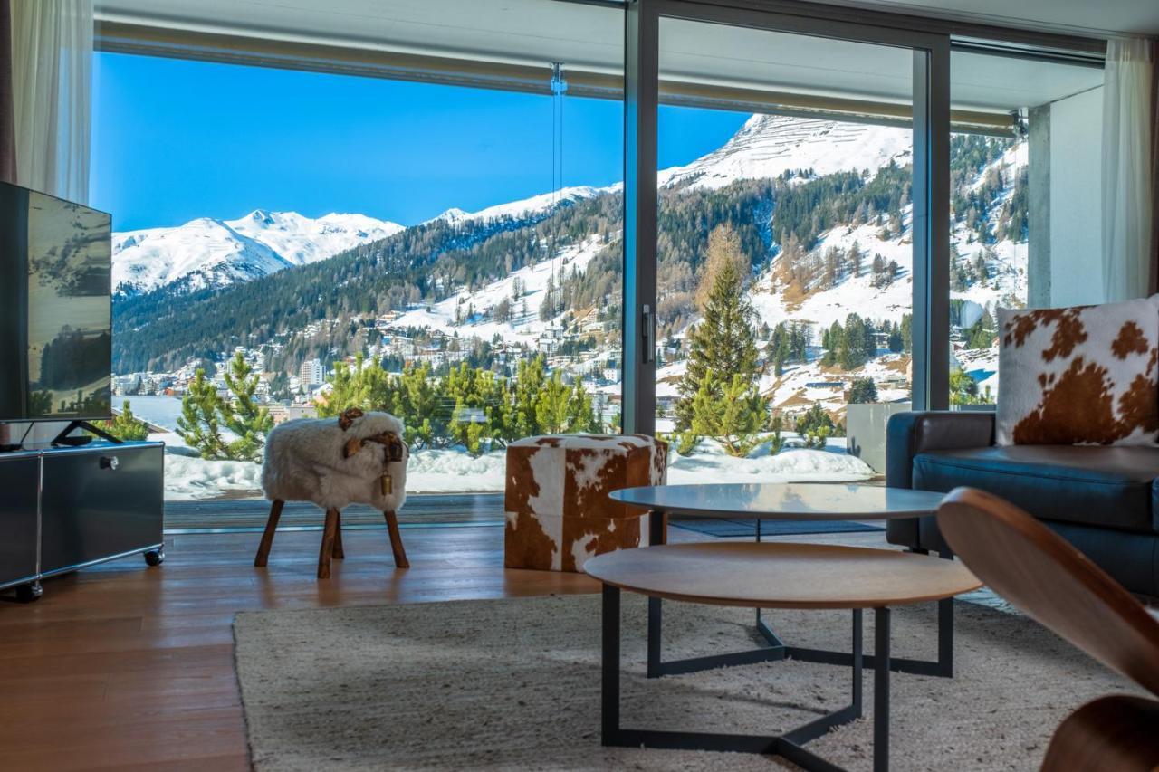Luxury Panorama Apartment With Alpengold Spa Access Davos Exterior foto